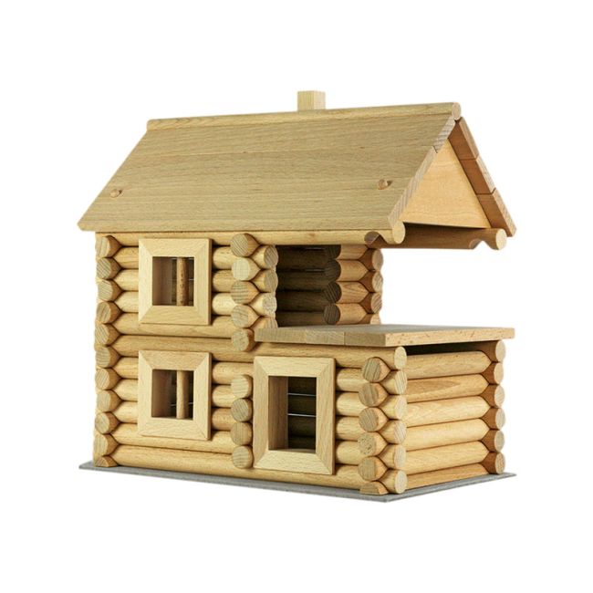 Set constructie arhitectura Vario Massive, 209 piese mari din lemn, Walachia KDGWLVR25