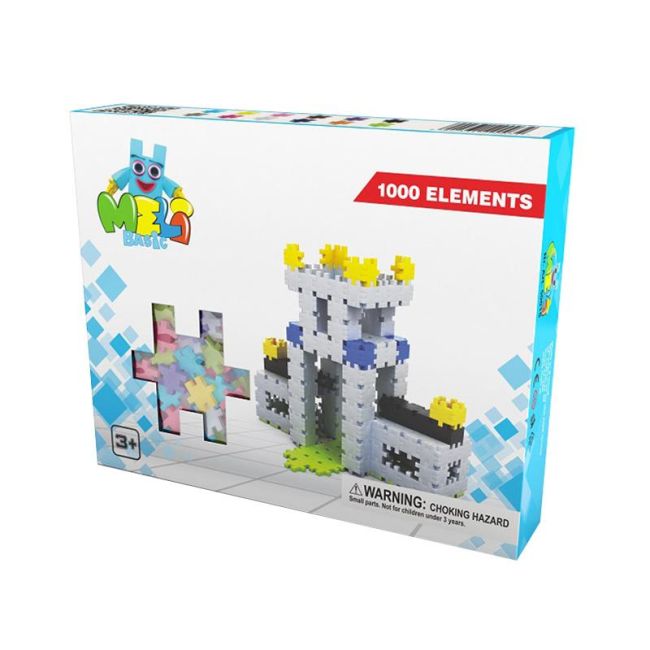 Set de constructie creativa Basic 1000 piese, Meli KDGML50015