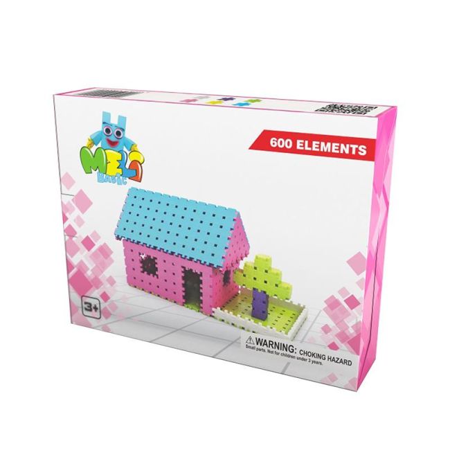 Set de constructie creativa Basic Girls 600 piese, Meli KDGML50030