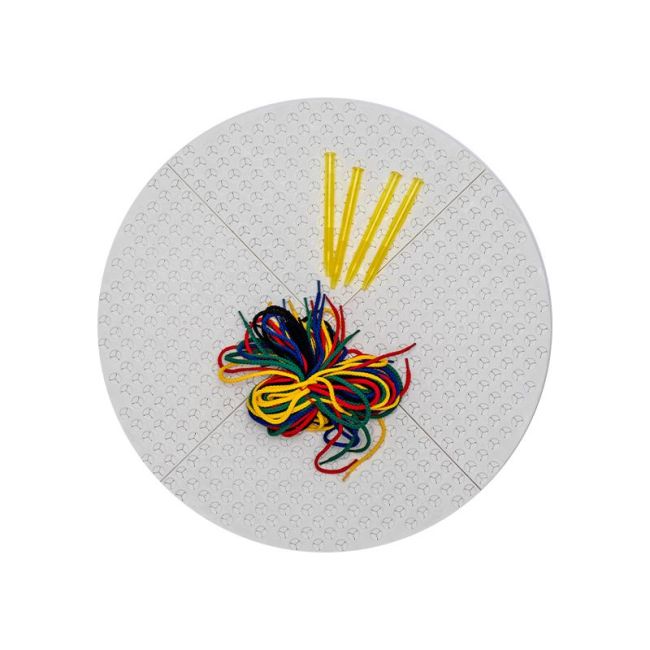 Set desen prin snuruire Round White Playboard, Nexus KDGNX907010