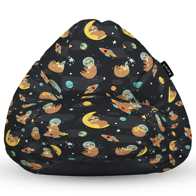 Fotoliu Units Puf Bean Bag tip para L, impermeabil, indoor/outdoor, sac interior, cu maner, 80 x 80 x 60 cm, lenesi in spatiu BEANUNB-PR-L-EXT-107