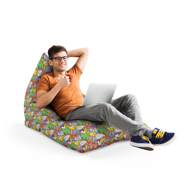 Fotoliu Units Puf Bean Bag tip Lounge, impermeabil, indoor/outdoor, sac interior, cu maner, 155 x 83 x 65 cm, broscute BEANUNB-LGA-L-EXT-115