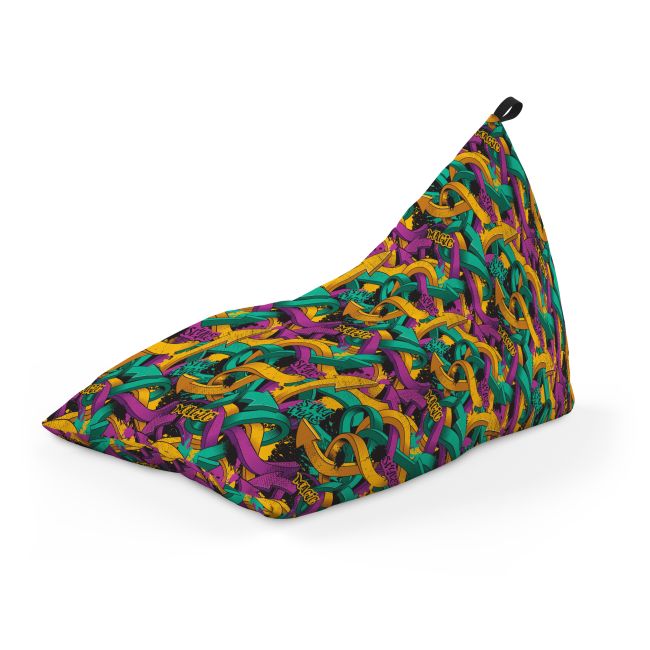 Fotoliu Units Puf Bean Bag tip Lounge, impermeabil, indoor/outdoor, sac interior, cu maner, 155 x 83 x 65 cm, graffiti sageti BEANUNB-LGA-L-EXT-102