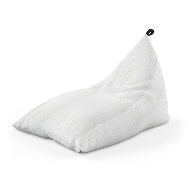 Fotoliu Units Puf Bean Bag tip Lounge, impermeabil, indoor/outdoor, sac interior, cu maner, 155 x 83 x 65 cm, lemn alb BEANUNB-LGA-L-EXT-003