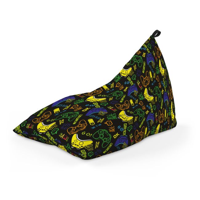 Fotoliu Units Puf Bean Bag tip Lounge, impermeabil, indoor/outdoor, sac interior, cu maner, 155 x 83 x 65 cm, let's play BEANUNB-LGA-L-EXT-123
