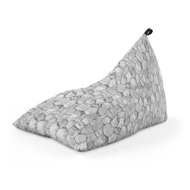 Fotoliu Units Puf Bean Bag tip Lounge, impermeabil, indoor/outdoor, sac interior, cu maner, 155 x 83 x 65 cm, pietre albe BEANUNB-LGA-L-EXT-020