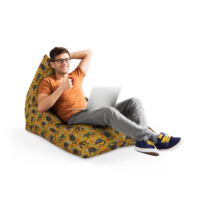 Fotoliu Units Puf Bean Bag tip Lounge, impermeabil, indoor/outdoor, sac interior, cu maner, 155 x 83 x 65 cm, pisici dia de los muertos BEANUNB-LGA-L-EXT-081