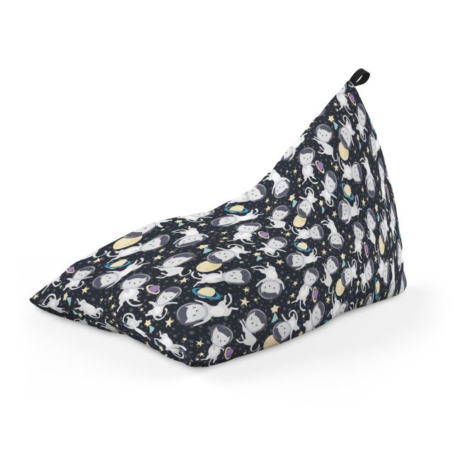 Fotoliu Units Puf Bean Bag tip Lounge, impermeabil, indoor/outdoor, sac interior, cu maner, 155 x 83 x 65 cm, pisici in spatiu BEANUNB-LGA-L-EXT-078