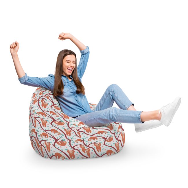 Fotoliu Units Puf Bean Bag tip para XL, impermeabil, indoor/outdoor, sac interior, cu maner, 90 x 85 x 65 cm, lenesi in copaci BEANUNB-PR-XL-EXT-108