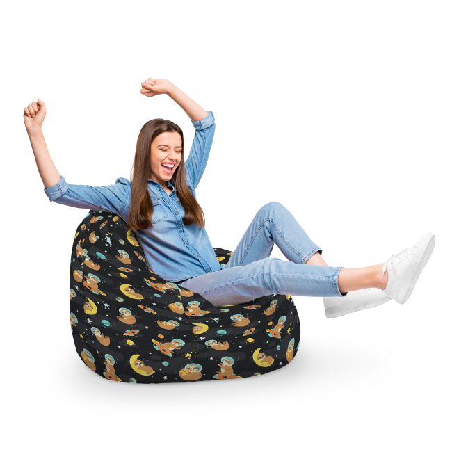 Fotoliu Units Puf Bean Bag tip para XL, impermeabil, indoor/outdoor, sac interior, cu maner, 90 x 85 x 65 cm, lenesi in spatiu BEANUNB-PR-XL-EXT-107