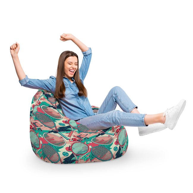 Fotoliu Units Puf Bean Bag tip para XL, impermeabil, indoor/outdoor, sac interior, cu maner, 90 x 85 x 65 cm, tenis BEANUNB-PR-XL-EXT-086