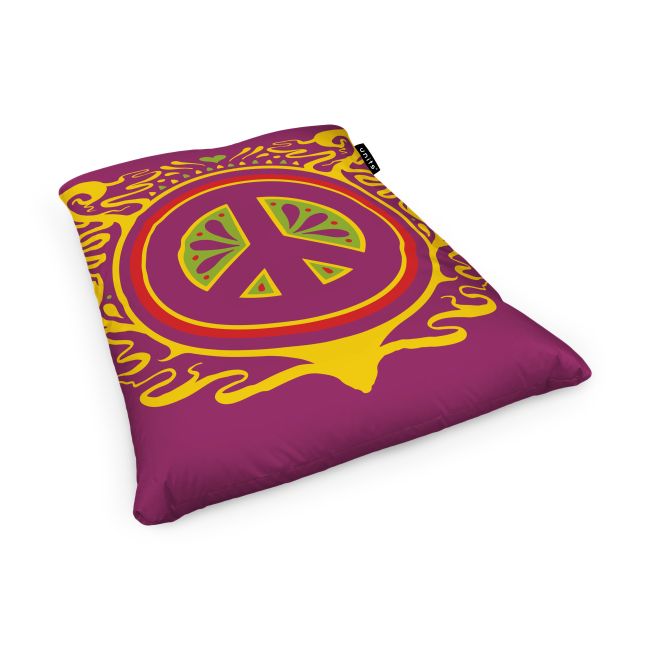 Fotoliu Units Puf Bean Bag tip Perna, impermeabil, indoor/outdoor, sac interior, 115 x 150 x 25 cm, hippie groove BEANUNB-PL-L-EXT-041