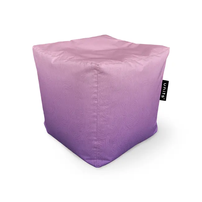 Fotoliu Units Puf Bean Bag tip cub, impermeabil, topografic mov BEANUNB-CU-045-029