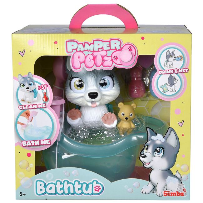 Jucarie simba caine pamper petz bathtub cu accesorii hubs105953560