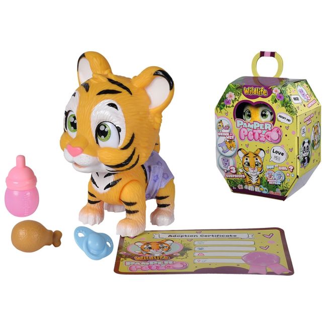 Jucarie simba tigru pamper petz tiger cu accesorii hubs105953575