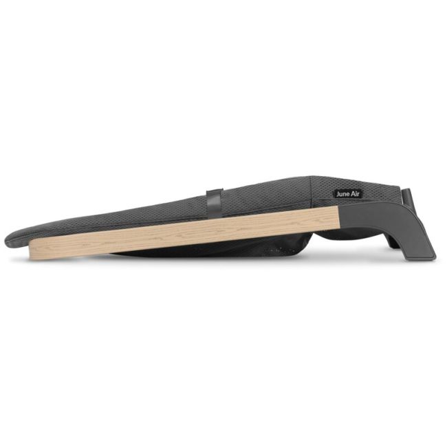 Lionelo - Fotoliu balansoar June AIR, Cu arcada cu jucarii, Ergonomic, Permite circulatia aerului, Balansare manuala, Pliabil, 0 luni+, Gri BYNLO-JUNE_AIR_GREY_STONE