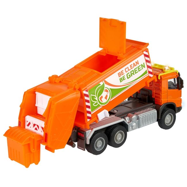 Masina de gunoi majorette volvo garbge collector cu tomberon hubs213743000