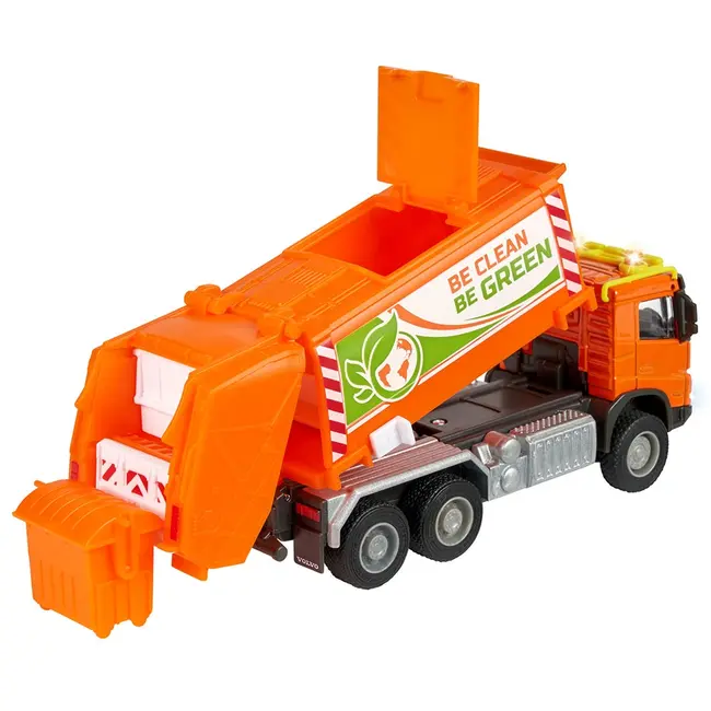 Masina de gunoi majorette volvo garbge collector cu tomberon hubs213743000