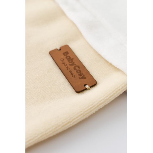 Salopeta Ursulet cu maneca lunga si botosei din 80%bumbac organic si 20% poliester - Crem, Baby Cosy (Marime: 3-6 Luni) JEMBC-CSYK6010-3