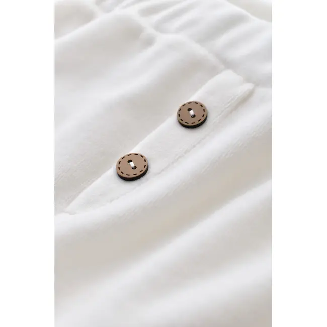Set Ursulet cu bluzita cu fermoar si gluga si panataloni lungi din 80%bumbac organic si 20% poliester - Ecru, Baby Cosy (Marime: 18-24 Luni) JEMBC-CSYK6014-18