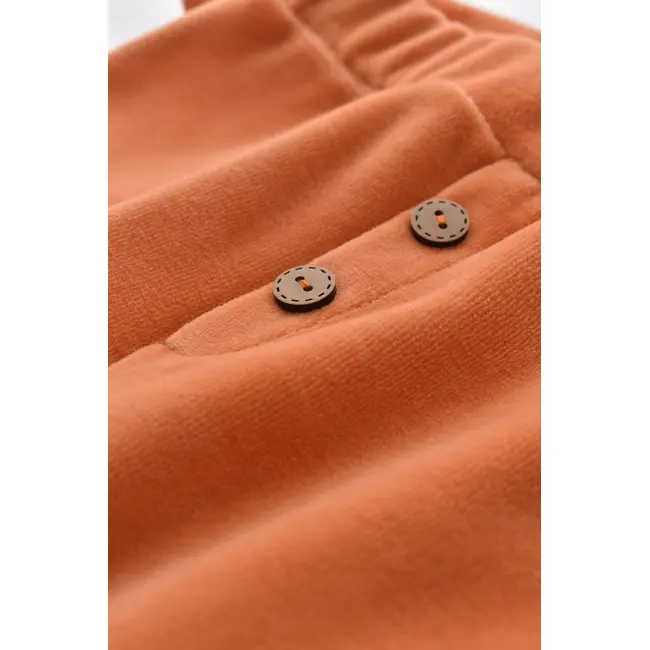 Set Ursulet cu bluzita cu fermoar si gluga si panataloni lungi din 80%bumbac organic si 20% poliester - Portocaliu, Baby Cosy (Marime: 6-9 luni) JEMBC-CSYK6017-6