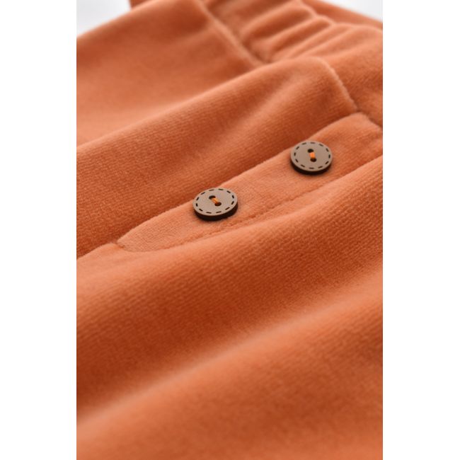 Set Ursulet cu bluzita cu fermoar si gluga si panataloni lungi din 80%bumbac organic si 20% poliester - Portocaliu, Baby Cosy (Marime: 9-12 luni) JEMBC-CSYK6017-9