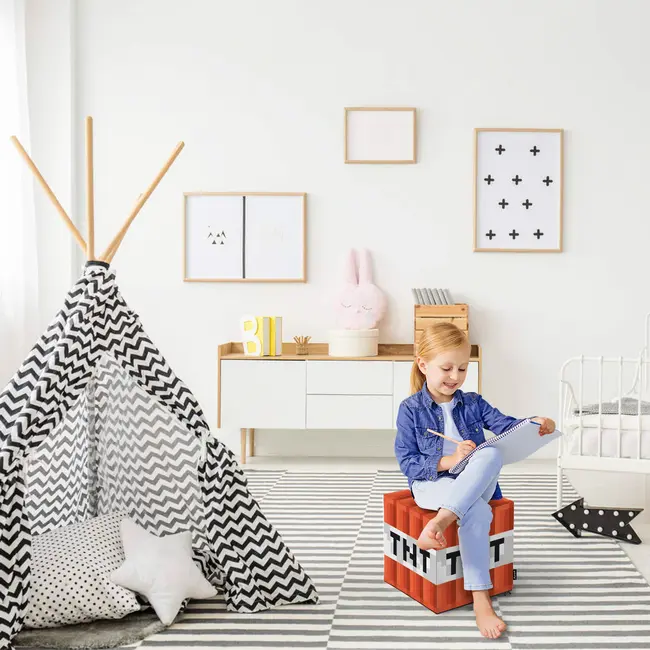 Taburet Units, cub, Minecraft TNT, 30 x 30 x 30 cm BEANUN-CU-030-015