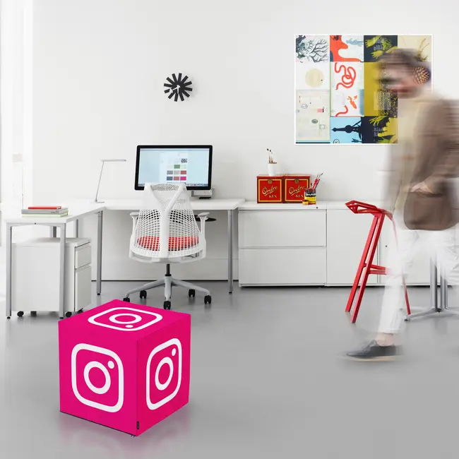 Taburet Units, cub, Social Media 1, 45 x 45 x 45 cm BEANUN-CU-045-V4