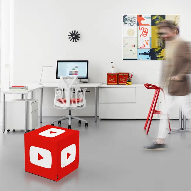 Taburet Units, cub, Social Media 3, 45 x 45 x 45 cm BEANUN-CU-045-V6