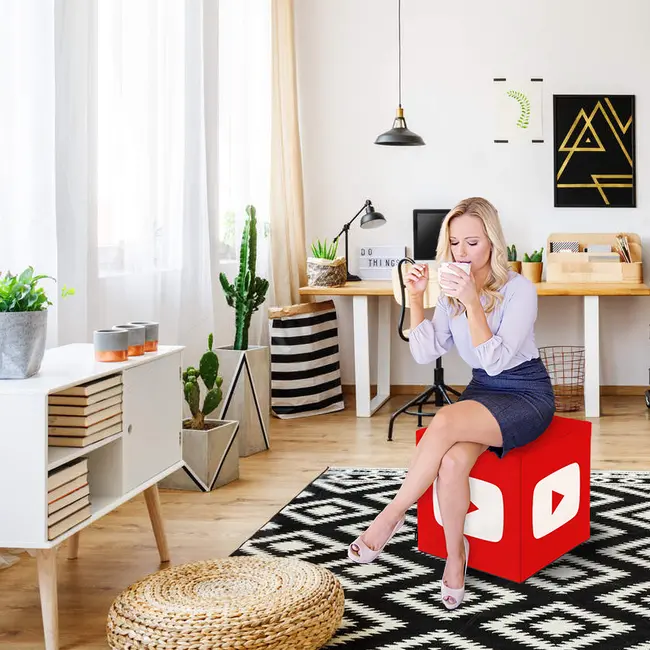 Taburet Units, cub, Social Media 3, 45 x 45 x 45 cm BEANUN-CU-045-V6