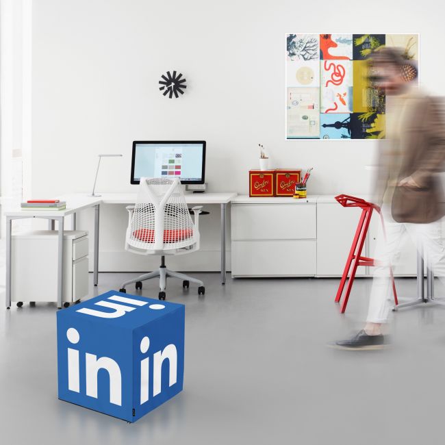 Taburet Units, cub, Social Media 4, 45 x 45 x 45 cm BEANUN-CU-045-V7