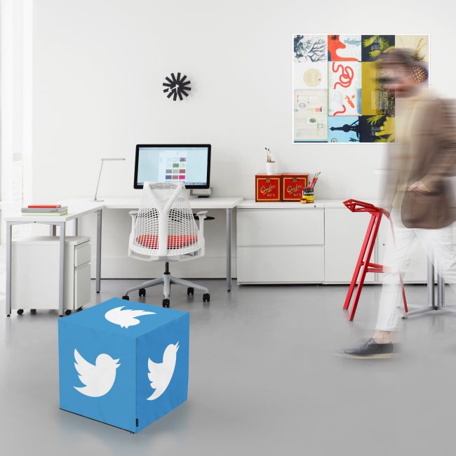 Taburet Units, cub, Social Media 5, 45 x 45 x 45 cm BEANUN-CU-045-V8