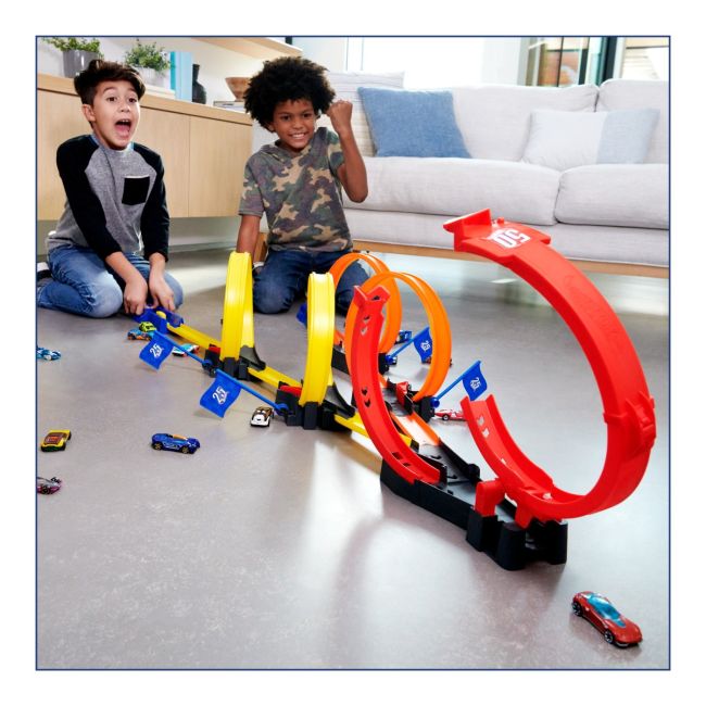 HOT WHEELS ACTION PISTA BUCLELOR DUBLE VIVMTHDR83