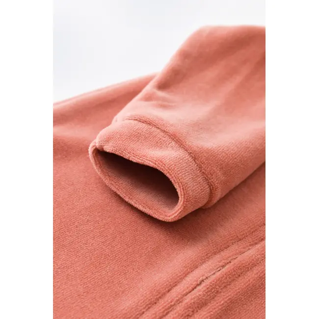 Salopeta cu maneca lunga si fermoar din 80%bumbac organic si 20% poliester - Caramiziu, Baby Cosy (Marime: 12-18 Luni) JEMBC-CSYK6031-12