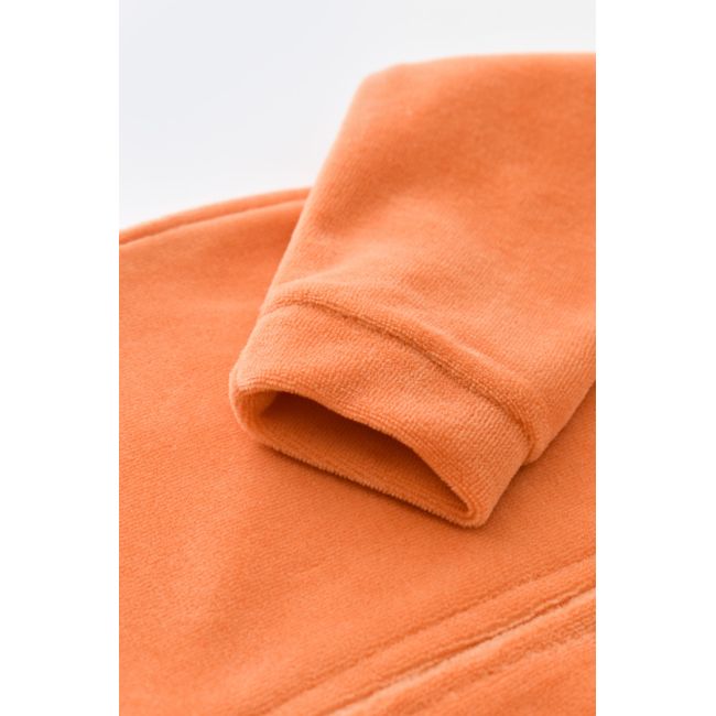 Salopeta cu maneca lunga si fermoar din 80%bumbac organic si 20% poliester - Portocaliu, Baby Cosy (Marime: 6-9 luni) JEMBC-CSYK6030-6