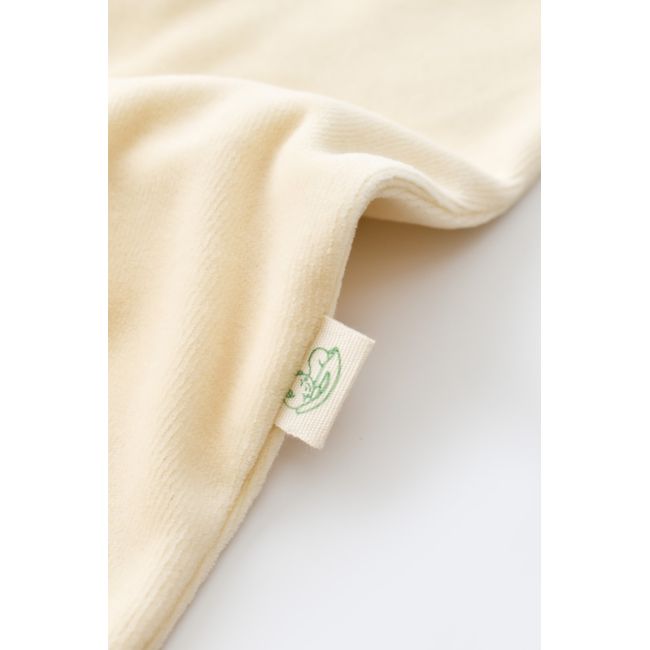 Salopeta cu maneca lunga si fermoar din 80%bumbac organic si 20% poliester -Crem, Baby Cosy (Marime: 18-24 Luni) JEMBC-CSYK6028-18