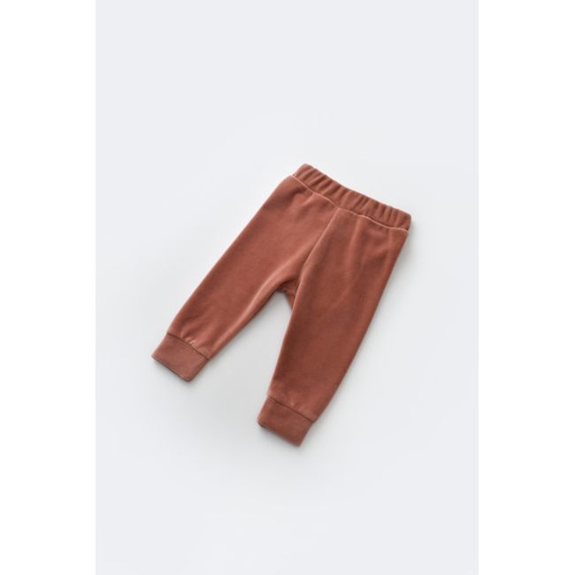 Set 3 piese Broscuta cu body, pantalonasi si vestuta din 80%bumbac organic si 20% poliester - Caramiziu, Baby Cosy (Marime: 18-24 Luni) JEMBC-CSYK6026-18