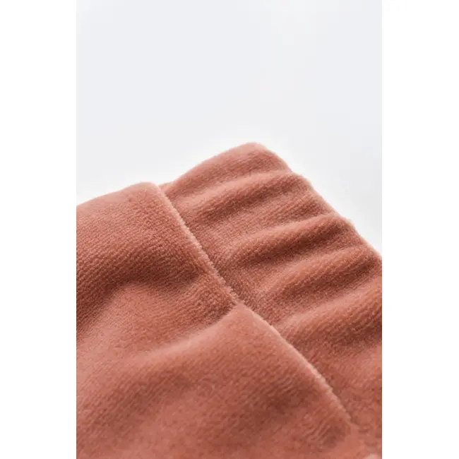 Set 3 piese Broscuta cu body, pantalonasi si vestuta din 80%bumbac organic si 20% poliester - Caramiziu, Baby Cosy (Marime: 18-24 Luni) JEMBC-CSYK6026-18