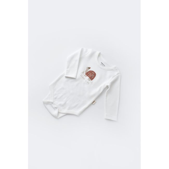 Set 3 piese Broscuta cu body, pantalonasi si vestuta din 80%bumbac organic si 20% poliester - Caramiziu, Baby Cosy (Marime: 3-6 Luni) JEMBC-CSYK6026-3
