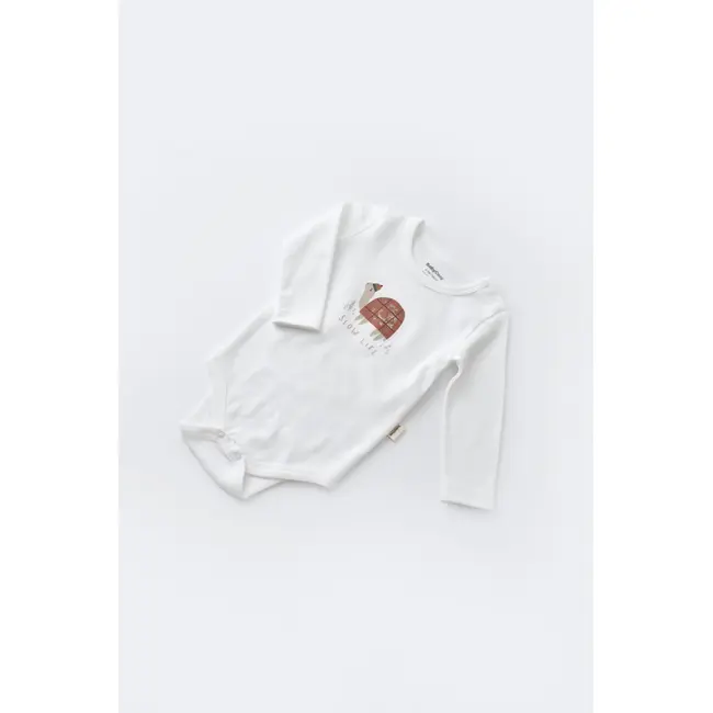 Set 3 piese Broscuta cu body, pantalonasi si vestuta din 80%bumbac organic si 20% poliester - Caramiziu, Baby Cosy (Marime: 6-9 luni) JEMBC-CSYK6026-6