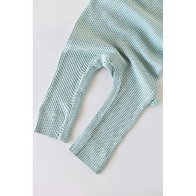 Salopeta cu maneca lunga si panataloni lungi din bumbac organic si modal - Mint (Marime: 0-3 Luni) JEMBC-CSYM11417-0