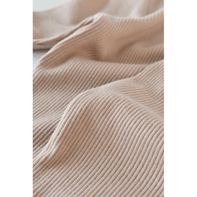Set 3 piese: bluzita cu maneca lunga, panataloni lungi si caciulita din bumbac organic si modal - Blush, Baby Cosy (Marime: 3-6 Luni) JEMBC-CSYM21507-3