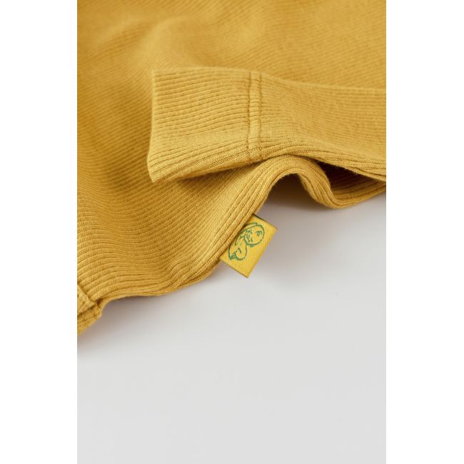 Set 3 piese: body cu maneca lunga, panataloni lungi cu botosei si caciulita din bumbac organic si modal - Sofran, Baby Cosy (Marime: 6-9 luni) JEMBC-CSYM23505-6