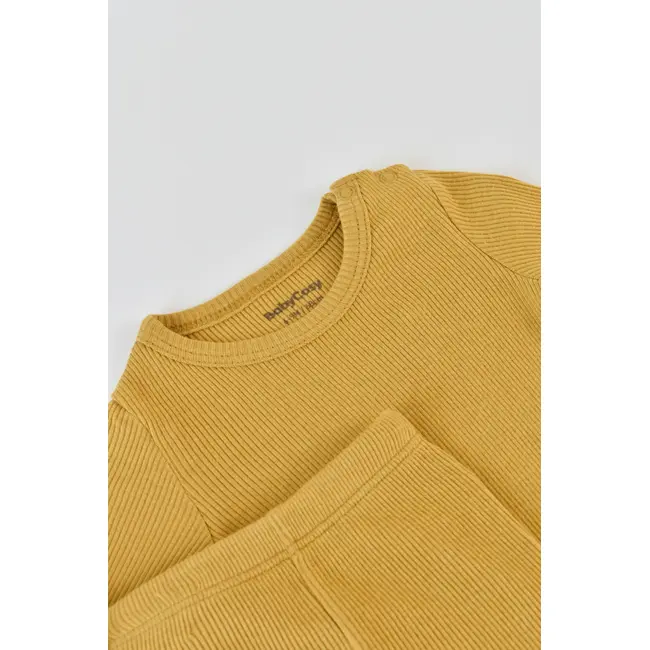 Set 3 piese: body cu maneca lunga, panataloni lungi si caciulita din bumbac organic si modal - Sofran, Baby Cosy (Marime: 9-12 luni) JEMBC-CSYM22505-9