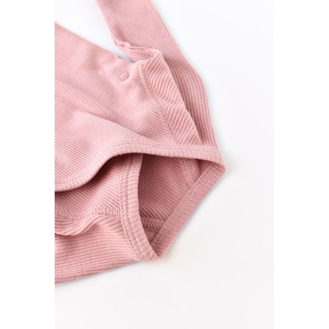Set 4 piese: bluza, pantaloni, caciulita si manusi din bumbac organic si modal - Rose, Baby Cosy (Marime: 3-6 Luni) JEMBC-CSYM24502-3