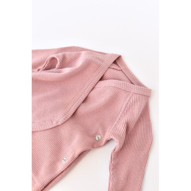 Set 4 piese: bluza, pantaloni, caciulita si manusi din bumbac organic si modal - Rose, Baby Cosy (Marime: 3-6 Luni) JEMBC-CSYM24502-3
