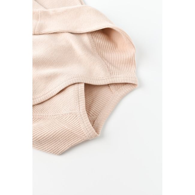 Set 4 piese: bluza, pantaloni, caciulita si manusi din bumbac organic si modal - Blush, Baby Cosy (Marime: 6-9 luni) JEMBC-CSYM24507-6