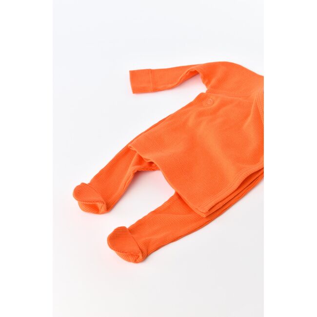 Set 4 piese: bluza, pantaloni, caciulita si manusi din bumbac organic si modal - Rodie, Baby Cosy (Marime: 0-3 Luni) JEMBC-CSYM24512-0