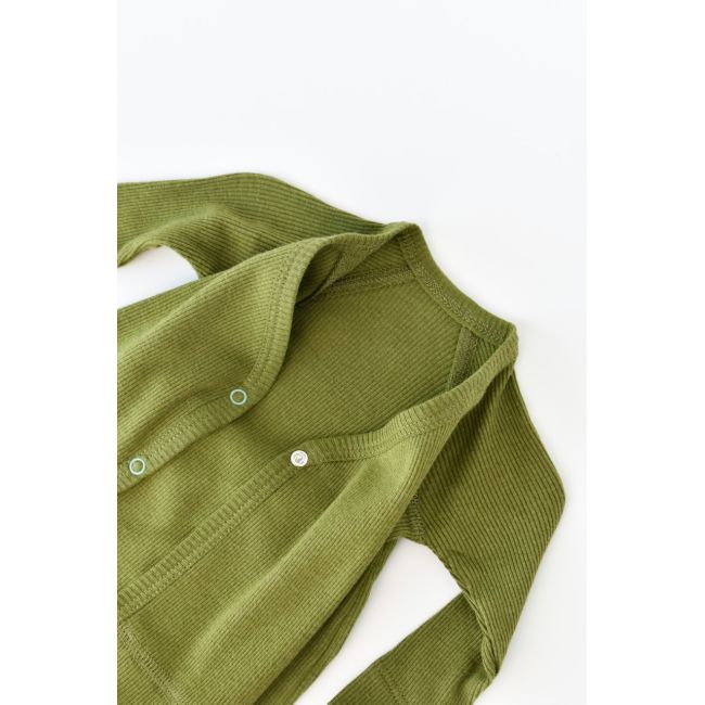 Set 4 piese: bluza, pantaloni, caciulita si manusi din bumbac organic si modal - Verde, Baby Cosy (Marime: 3-6 Luni) JEMBC-CSYM24511-3