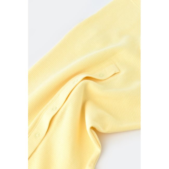 Salopeta cu panataloni scurti - 100% bumbac organic - Galben, Baby Cosy (Marime: 3-6 Luni) JEMBC-CSYW1016-3